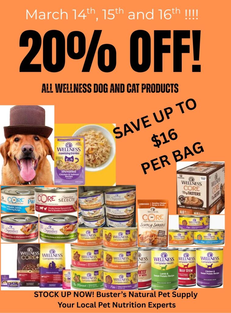 20% OFF Wellness Cat & Dog Food

For a limited time, enjoy 20% off all Wellness dry and canned food for cats and dogs.

Wellness recipes are made with high-quality proteins and carefully selected ingredients to support your pet’s overall health, including healthy skin and coat, strong digestion, and everyday energy.